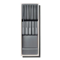 OXO Good Grips Compact Drawer Knife Organizer (White/Grey)
