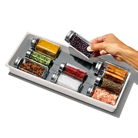 OXO Good Grips Compact Drawer Spice Organizer (White/Grey)