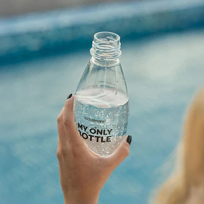 Sodastream Fuse2 'My Only Bottle' Plastic Soda Bottle (Clear/Black)