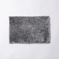 Harman Luxe Chenille Memory Foam Bathmat - Charcoal (17x24")