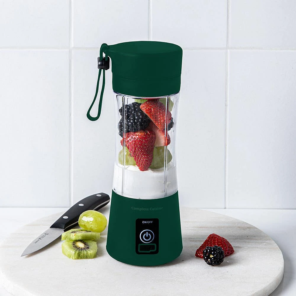 Complete Cuisine Portable Rechargeable Mini Blender (Green)