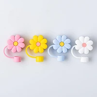 Pure Fun Straw 'Assorted' Straw Caps - Set of 4