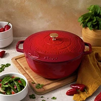 Staub France 'Year of The Snake' Cast Iron Round Cocotte (Bordeaux)