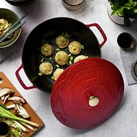 Staub France 'Year of The Snake' Cast Iron Round Cocotte (Bordeaux)