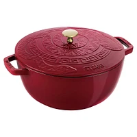 Staub France 'Year of The Snake' Cast Iron Round Cocotte (Bordeaux)