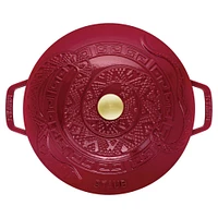 Staub France 'Year of The Snake' Cast Iron Round Cocotte (Bordeaux)