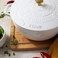 Staub France 'Year of The Snake' Cast Iron Round Cocotte (White)