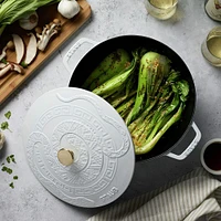 Staub France 'Year of The Snake' Cast Iron Round Cocotte (White)