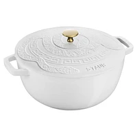 Staub France 'Year of The Snake' Cast Iron Round Cocotte (White)
