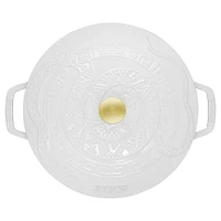Staub France 'Year of The Snake' Cast Iron Round Cocotte (White)