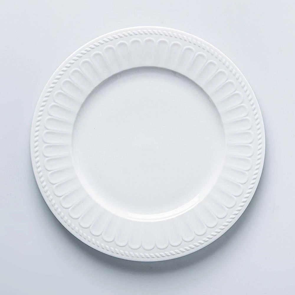 A La Carte 'Petal' Open Stock Dinner Plate 27cm (White)