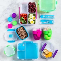 Sistema Klip It To Go Bright Tab Quad Split Container