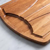 KSP Crushed 'Carve' Bamboo Cutting Board (Dark Brown)