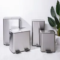 KSP Sleek Rectangular Step Garbage Can (20 L)