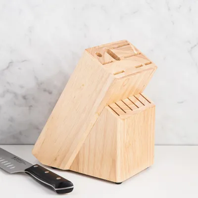 KSP Culina '14-Slot' Wood Knife Block (Natural)