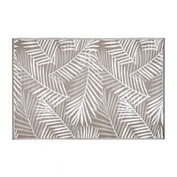 KSP Outdoor 'Areca Palm' All Season Mat (Grey, 6' x 9')