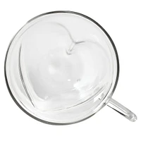 S&Co Barista Amore Double Wall Glass Cappuccino Mug - Set of 2