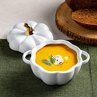 KSP Tuscana Harvest Pumpkin Bowl with Lid