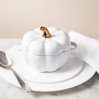 KSP Tuscana Harvest Pumpkin Bowl with Lid