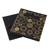 KSP Collapsible 'Circles' Non-Woven Storage Bin (Gold) 10x10x11"