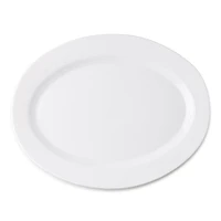 KSP Opal Glass Platter (14" White)