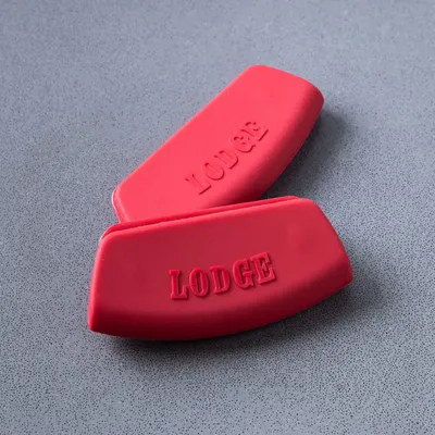 Lodge Logic Bakeware Silicone Grip Handle - Set of 2 (Red)