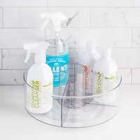 iDesign Linus Pantry Organizer Divided Turntable with Cup 11.5" Dia.