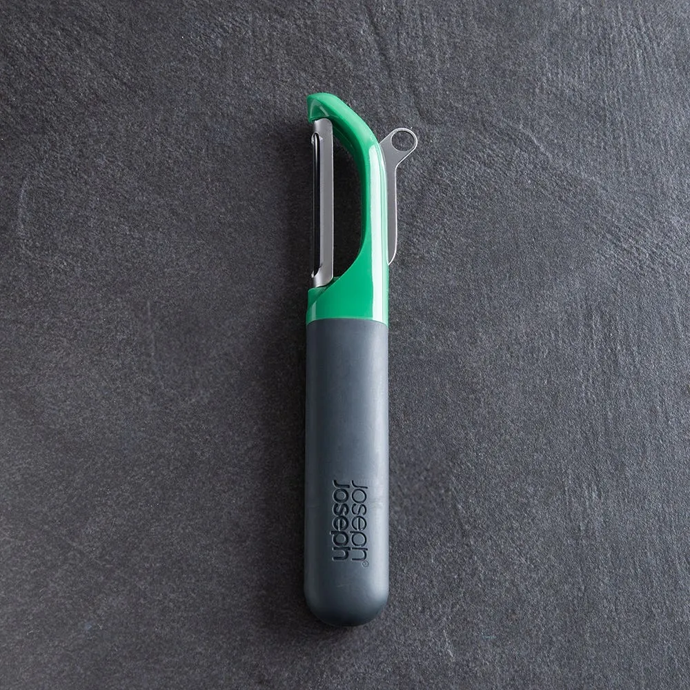 Joseph Joseph Handy Tool 'Multi-Peel' 3-In-1 Peeler (Dark Green)