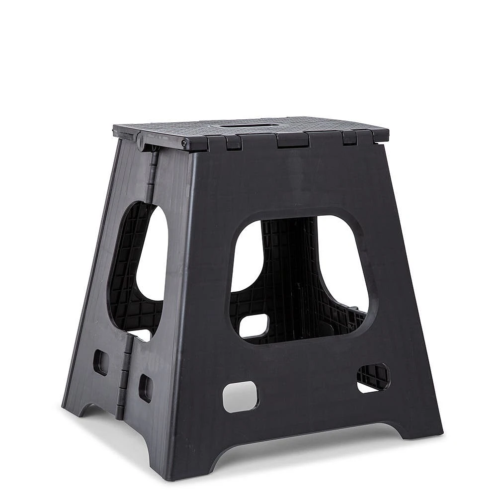 KSP Tread Folding Step Stool Tall (Black)
