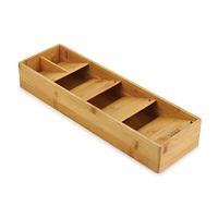 Joseph Joseph DrawerStore Bamboo Cutlery Organizer 15.8x4.7x2.4"