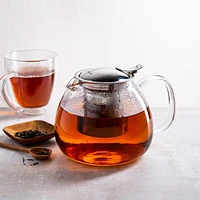 KSP Milano Glass Teapot with  Mesh Infuser 1.2L (Clear)