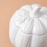 KSP Tuscana Harvest Pumpkin Canister Lg (White)