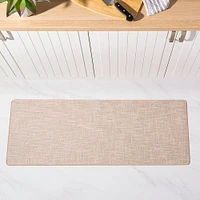 Harman Washable Mat 'Texture' Accent Mat 18"x47" (Linen)