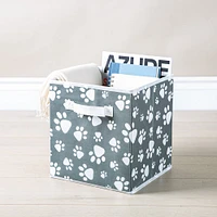 KSP Collapsible 'Paws' Non-Woven Storage Bin 10x10x11"