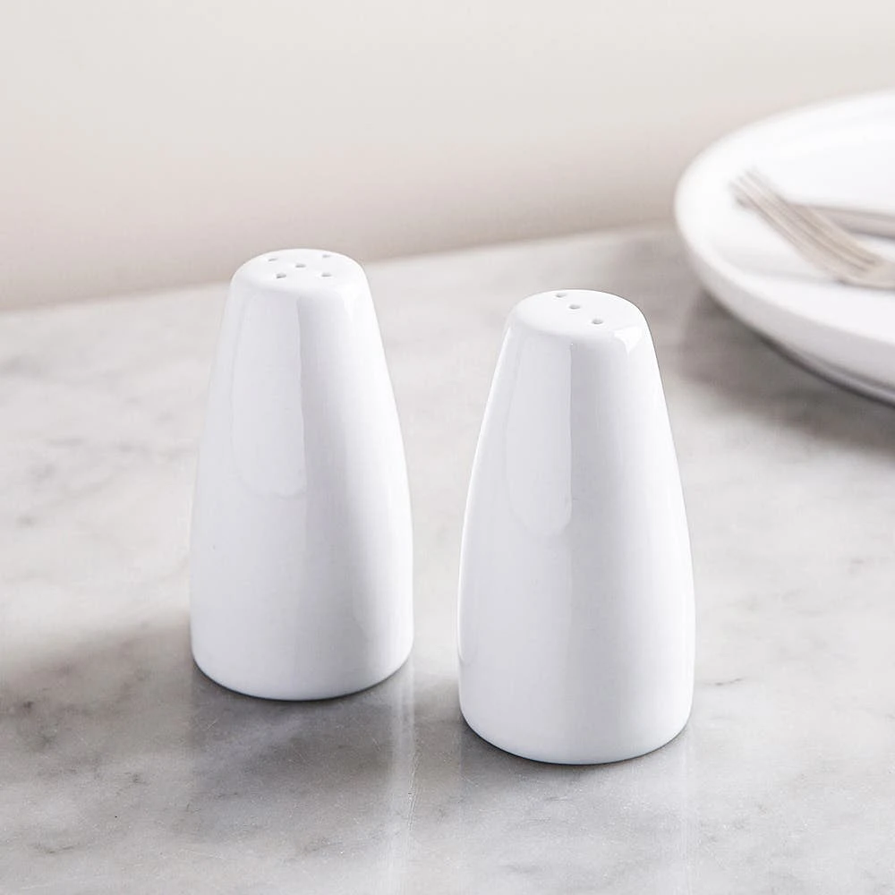 A La Carte 'Essentials' Porcelain Salt & Pepper - Set of 2 (White)