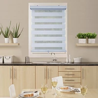 ITY Olivia Stone Cordless Polyester Day-Night Blind 30"x84"(White)