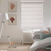 ITY Olivia Stone Cordless Polyester Day-Night Blind 40"x84" (White)