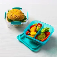 Sistema Klip It To Go Stack Lunch Container Square 1.24l