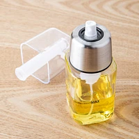 Trudeau Essence Mini Oil Spray Bottle (Clear & Stainless Steel)