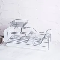 KSP Scoop 2-Tier Dish Rack - White