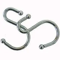 Splash S-Hook Shower Curtain Rings - Chrome