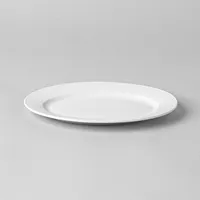A La Carte 'Diamond' Porcelain Oval Platter 10.5" (White)