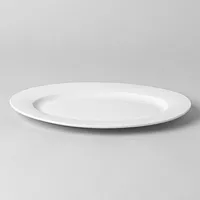 A La Carte 'Diamond' Porcelain Oval Platter 14" (White)