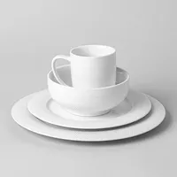 A La Carte 'Diamond' Porcelain Serving Bowl 11.5" (White)