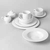A La Carte 'Diamond' Porcelain Serving Bowl 11.5" (White)