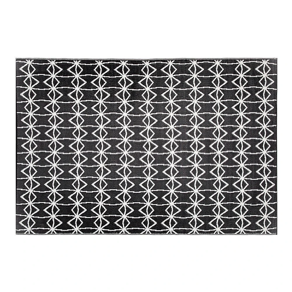 KSP Outdoor 'Kessa' All Season Mat 6x9' (Black/White)