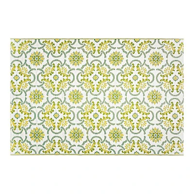 KSP Outdoor 'Amalfi' All Season Mat 6x9' (Grey/Yellow)