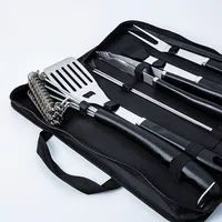 KSP Gourmet BBQ Tools with Zippered Case - Set of 10