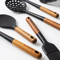 Staub Kitchen Tools - Set of 10 (Black/Wood)