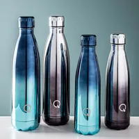 KSP Quench 'Ombre' 500mL Double-Wall Water Bottle (Silver)